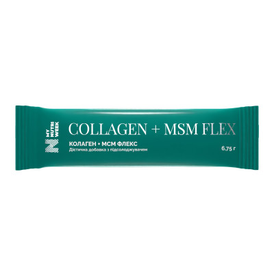 Колаген + МСМ Флекс, Collagen+MSM Flex, My Nutri Week, 1 саше, 6,75 г