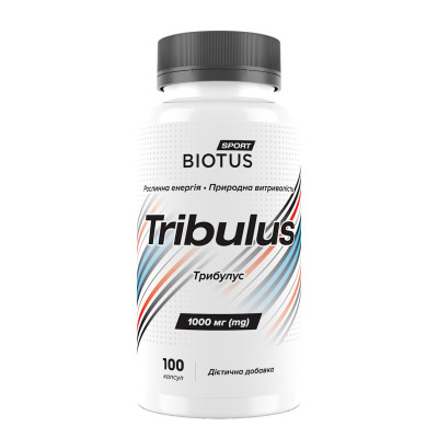 Трибулус, Tribulus, Biotus, 100 капсул