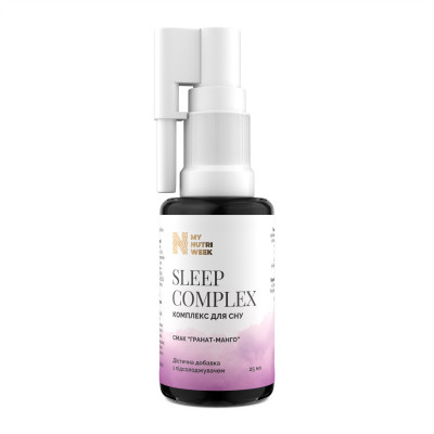 Комплекс для сну, Sleep Complex, My Nutri Week, з підсолоджувачем, смак Гранат та Манго, 25 мл