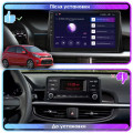 Штатная магнитола Lesko для Kia Picanto III 2017-2021 экран 9" 1/16Gb Wi-Fi GPS Base