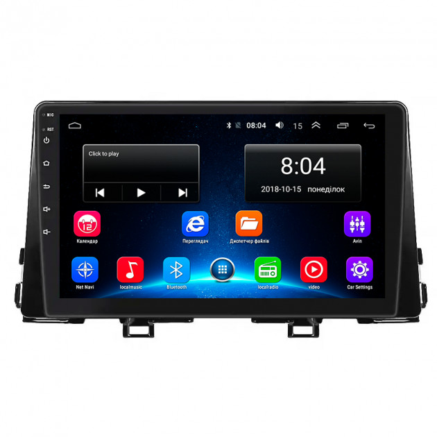 Штатная магнитола Lesko для Kia Picanto III 2017-2021 экран 9" 2/32Gb Wi-Fi GPS Base