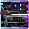 Штатная магнитола Lesko для Kia Picanto III 2017-2021 экран 9" 4/64Gb 4G Wi-Fi GPS Top