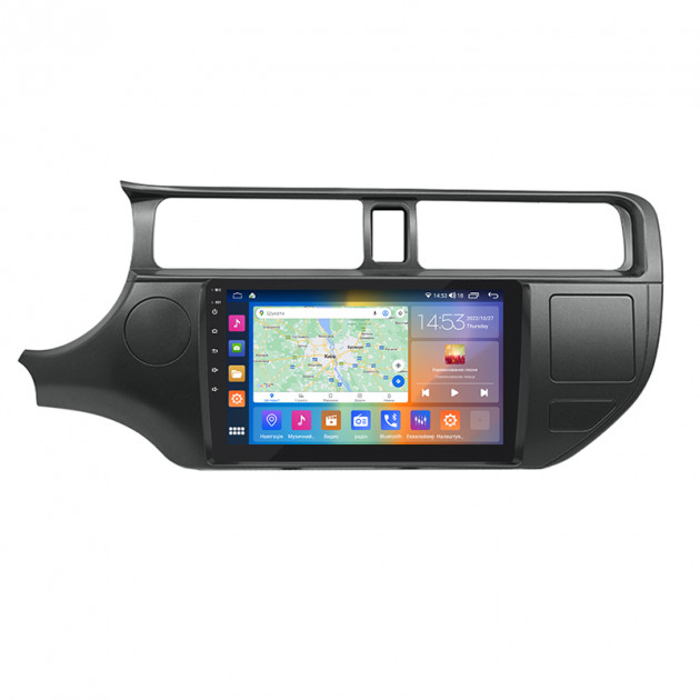 Штатная магнитола Lesko для Kia Rio III 2011-2015 экран 9" 2/32Gb CarPlay 4G Wi-Fi GPS Prime