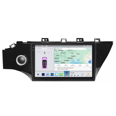 Штатная магнитола Lesko для Kia Rio IV 2017-2020 экран 10" 4/64 QLED CarPlay 4G Wi-Fi GPS 360 Prime