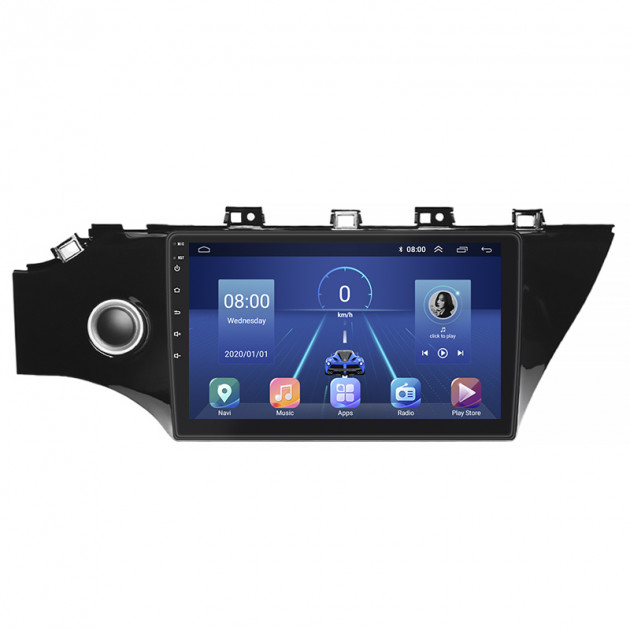 Штатная магнитола Lesko для Kia Rio IV 2017-2020 экран 10" 4/32Gb 4G Wi-Fi GPS Top