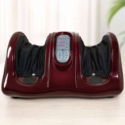 Роликовый массажер для стоп ног с пультом / Foot Massager с компрессионным массажем / Массажер 5 режимов массажа