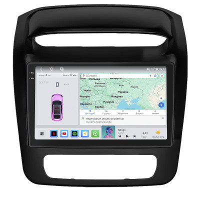 Штатная магнитола Lesko для Kia Sorento II Рестайлинг 2012-2021 экран 9" 4/64 QLED CarPlay 4G Wi-Fi GPS 360 Prime