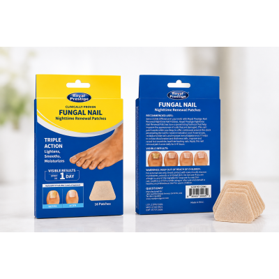 Пластырь против грибка ногтей / Royal Prestige Fungal Nail / Набор 16 пластырей