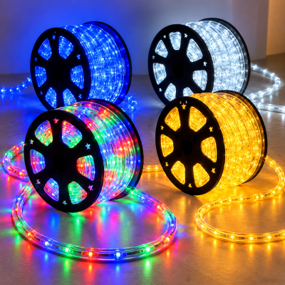 Гирлянда-шланг дюралайт 50м / Гирлянда с переключателем режимов / LED внутренний и внешний декор