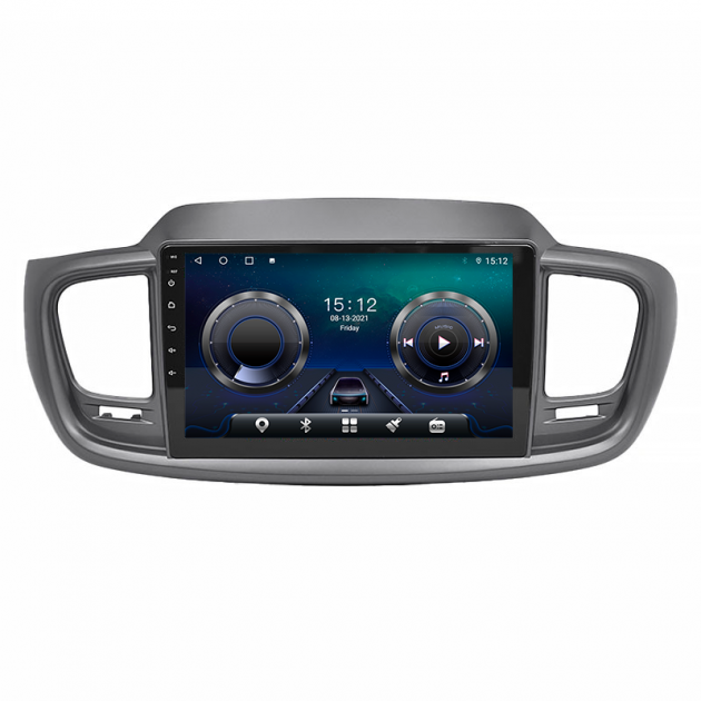 Штатная магнитола Lesko для Kia Sorento III Prime 2014-2017 экран 10" 4/32Gb 4G Wi-Fi GPS Top