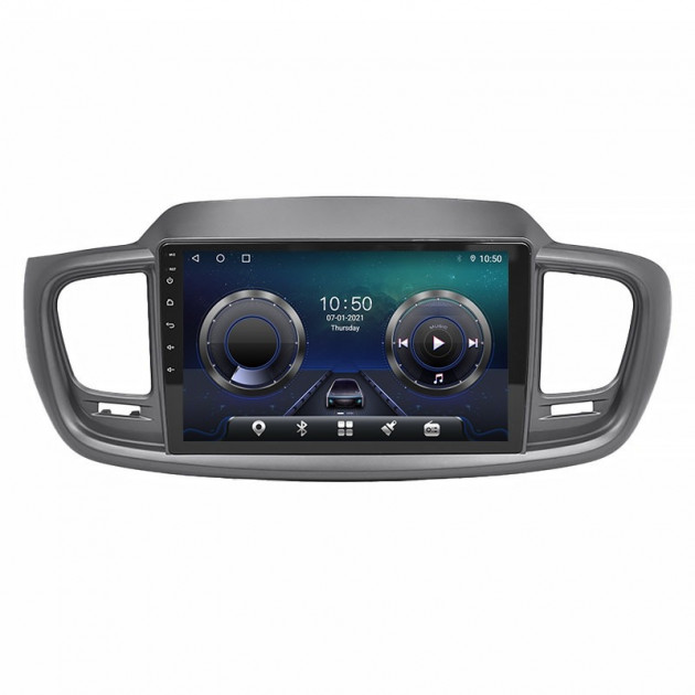 Штатная магнитола Lesko для Kia Sorento III Prime 2014-2017 экран 10" 4/64Gb 4G Wi-Fi GPS Top