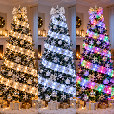 Светодиодная елочная гирлянда в виде ленты 50 Led 5 метров / Новогодний декор / Christmas Decoration