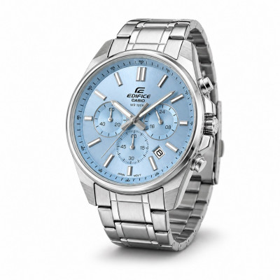 Чоловічий годинник Casio Edifice EFV-650D-2B з хронографом та синім циферблатом