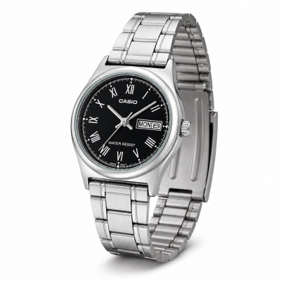 Жіночий годинник Casio LTP-V006D-1B – Класична модель з календарем та сталевим браслетом