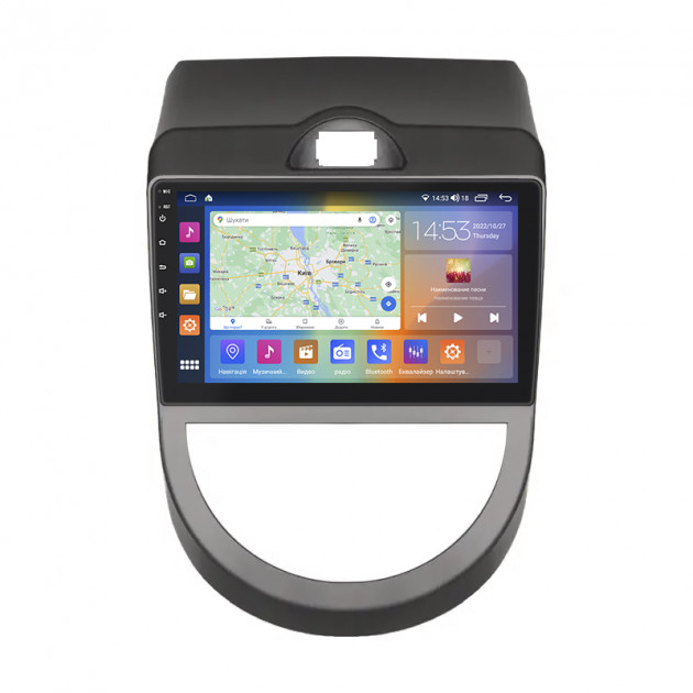 Штатная магнитола Lesko для Kia Soul I 2008-2011 экран 9" 2/32Gb CarPlay 4G Wi-Fi GPS Prime