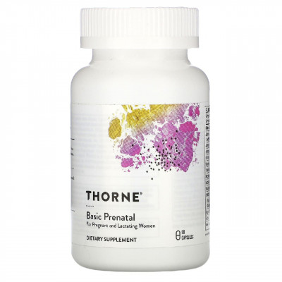 Вітаміни для вагітних, Prenatal, Thorne, 90 капсул