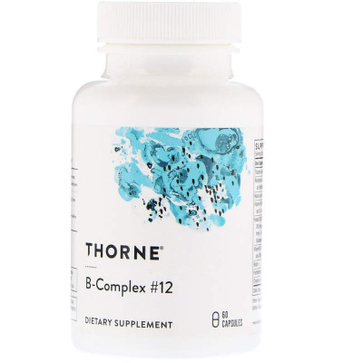 В комплекс, B-Complex # 12, Thorne, 60 капсул
