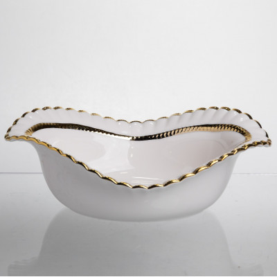 Салатниця порцелянова Sofia Gold 25 см Yiwu AP-23