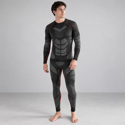 Термобелье мужское A203 Титан спортивный комплект для тренировок Black L