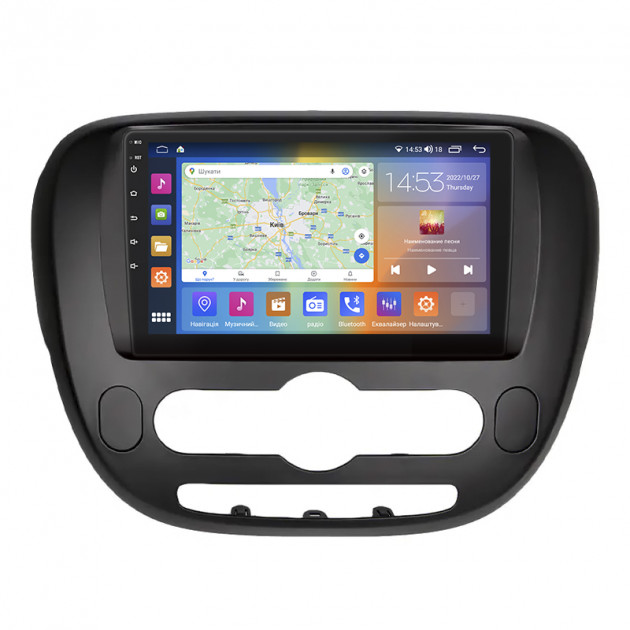 Штатная магнитола Lesko для Kia Soul II 2013-2016 экран 9" 4/64Gb CarPlay 4G Wi-Fi GPS Prime