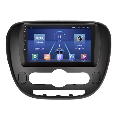 Штатная магнитола Lesko для Kia Soul II 2013-2016 экран 9" 4/64Gb 4G Wi-Fi GPS Top