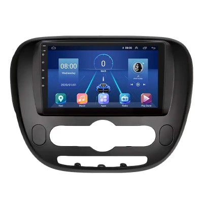 Штатная магнитола Lesko для Kia Soul II 2013-2016 экран 9" 6/128Gb 4G Wi-Fi GPS Top