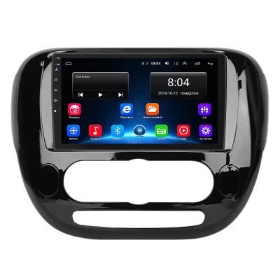 Штатная магнитола Lesko для Kia Soul II Рестайлинг 2016-2019 экран 9" 2/32Gb Wi-Fi GPS Base
