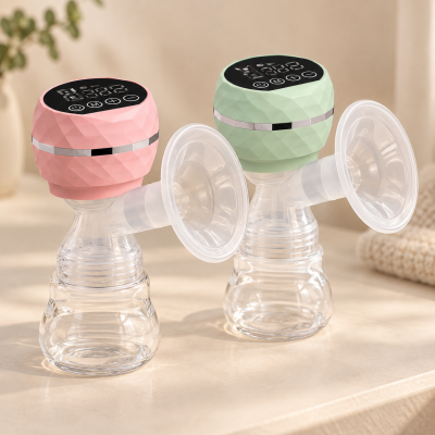 Молокоотсос с бутылкой для мам / Electric Breast Pump / Сцеживатель грудного молока двухфазный