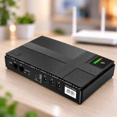 UPS Power Bank для роутера 20 000 mAh, DC 45W / Источник бесперебойного питания / Резервное питание сетевого оборудования