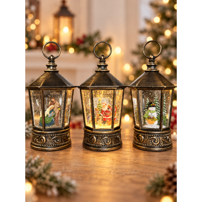 Музыкальный новогодний фонарь XMAS WDL 24077A