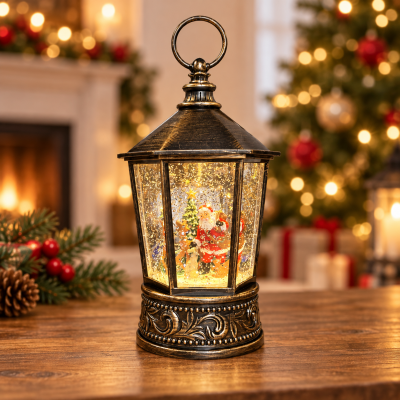 Санта Клаус  Музыкальный новогодний фонарь XMAS WDL 24077A