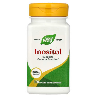 Інозітол, Inositol, Nature's Way, 500 мг, 100 капсул