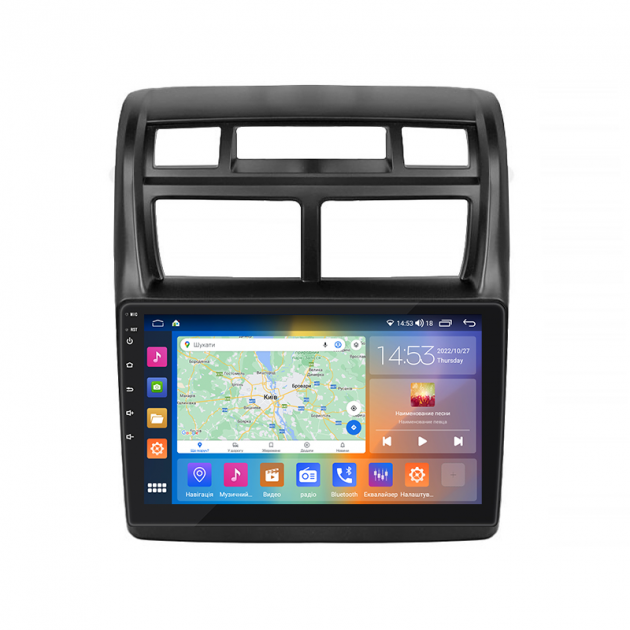 Штатная магнитола Lesko для Kia Sportage II Рестайлинг 2008-2010 экран 9" 2/32Gb CarPlay 4G Wi-Fi GPS Prime