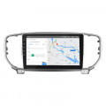 Штатная магнитола Lesko для Kia Sportage IV Рестайлинг 2018-н.в. экран 9" 4/64Gb 4G Wi-Fi GPS Top