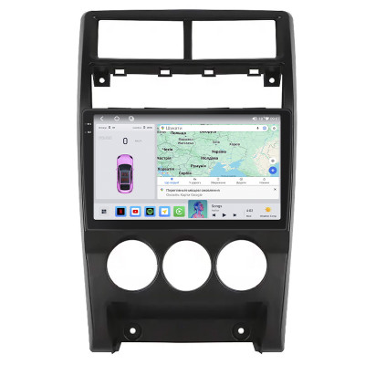 Штатная магнитола Lesko для LADA (ВАЗ) Priora I Рестайлинг 2013-2018 экран 9" 4/64 QLED CarPlay 4G Wi-Fi GPS 360 Prime