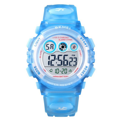 Дитячий спортивний годинник Skmei 1451LTBU Light-Blue з підсвічуванням та водонепроникністю 50 м