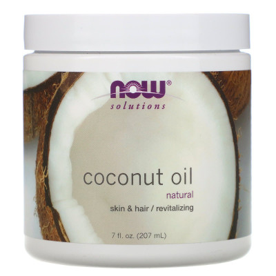 Кокосова олія, Coconut Oil, Now Foods, Solutions, 207 мл