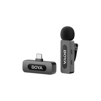 Мікрофон петличний бездротовий BOYA BY-V10 V2.0 (Type-C) black