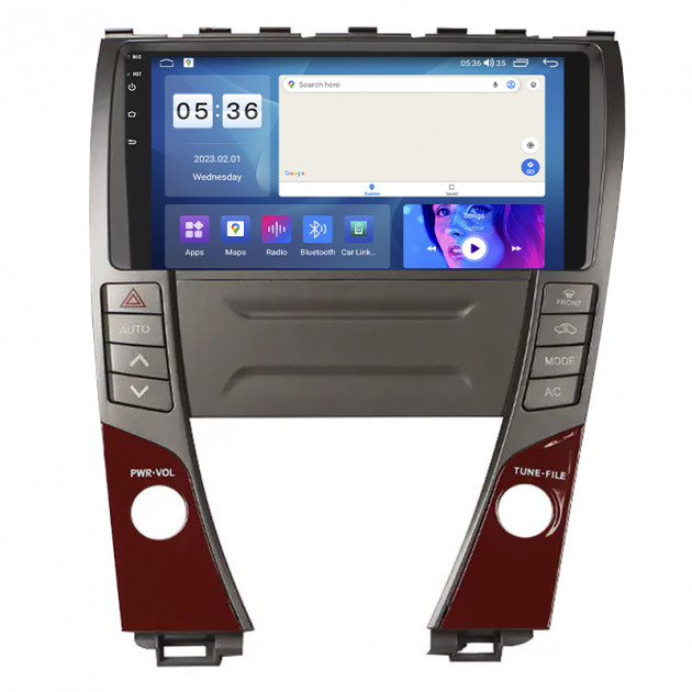 Штатная магнитола Lesko для Lexus ES V Рестайлинг 2009-2012 экран 9" 2/32Gb CarPlay 4G Wi-Fi GPS Prime