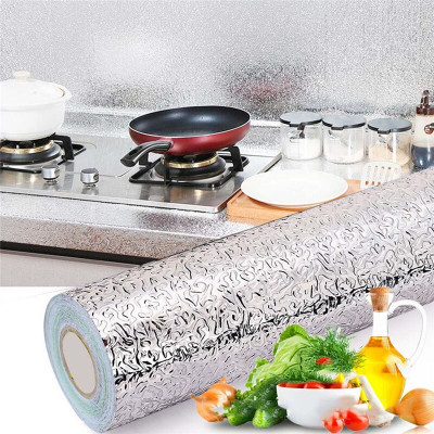 Универсальная самоклеящаяся нано-пленка для кухни (Алюминиевая фольга) 5м
