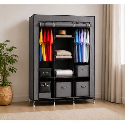 Тканевой шкаф HCX Storage Wardrobe 88130 Серый