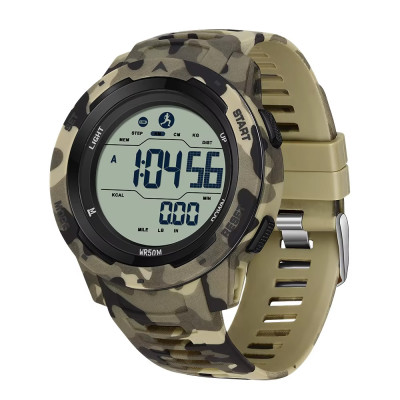 Тактичний годинник Sanda 2186 Camo Yellow-White з водонепроникністю 5 ATM та електронним циферблатом