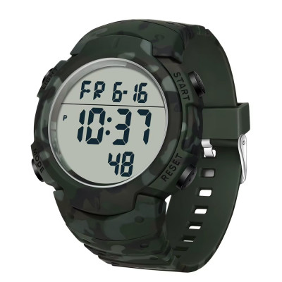 Тактичний годинник Sanda 2182 Camo Green-White з водонепроникністю 5 ATM та підсвічуванням