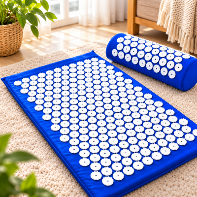 Синий Акупунктурный аппликатор Кузнецова / Массажный коврик Ommassage Yantra Mat