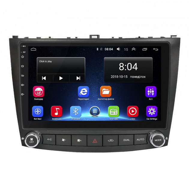Штатная магнитола Lesko для Lexus IS II Рестайлинг 2008-2010 экран 10" 2/32Gb Wi-Fi GPS Base
