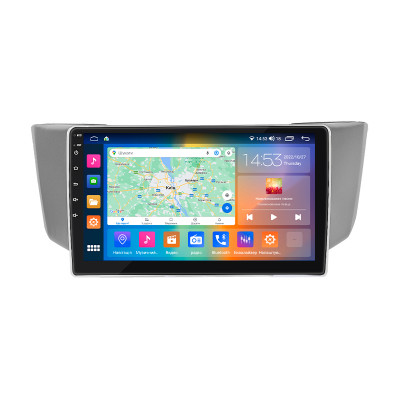 Штатная магнитола Lesko для Lexus RX II 2003-2006 экран 9" 2/32Gb CarPlay 4G Wi-Fi GPS Prime
