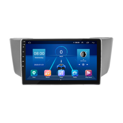 Штатная магнитола Lesko для Lexus RX II Рестайлинг 2006-2009 экран 9" 2/32Gb 4G Wi-Fi GPS Top