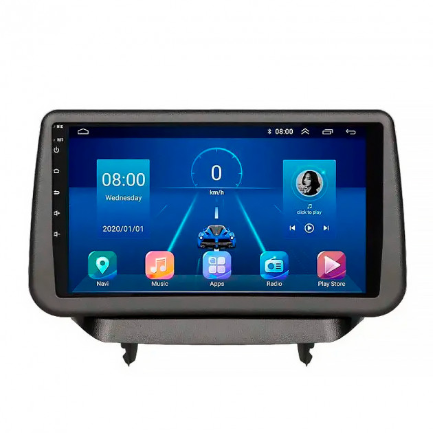 Штатная магнитола Lesko для Mazda 2 III (DJ) Рестайлинг 2019-н.в. экран 9" 2/32Gb 4G Wi-Fi GPS Top