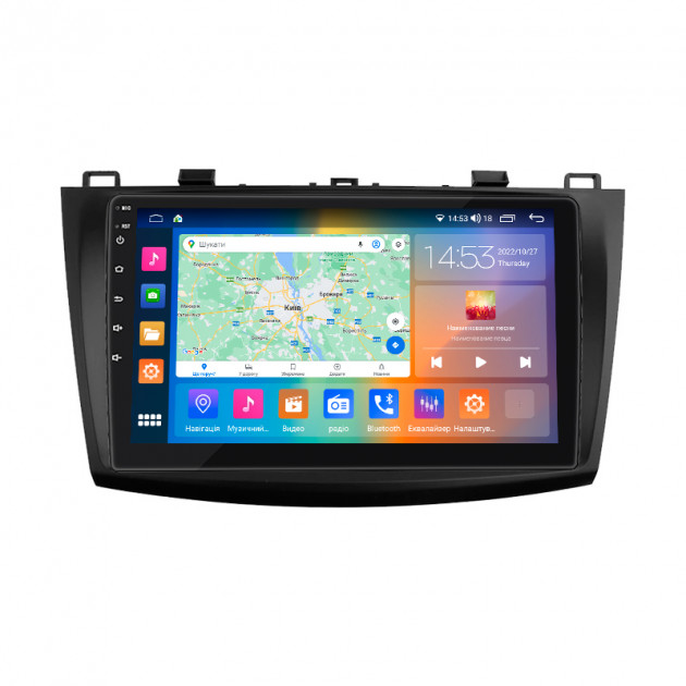 Штатная магнитола Lesko для Mazda 3 II (BL) 2008-2011 экран 9" 2/32Gb CarPlay 4G Wi-Fi GPS Prime