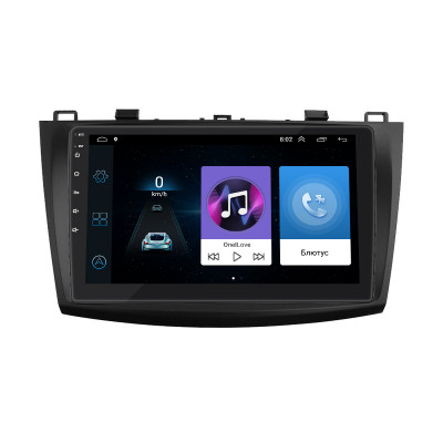 Штатная магнитола Lesko для Mazda 3 II (BL) Рестайлинг 2011-2013 экран 9" 1/16Gb Wi-Fi GPS Base